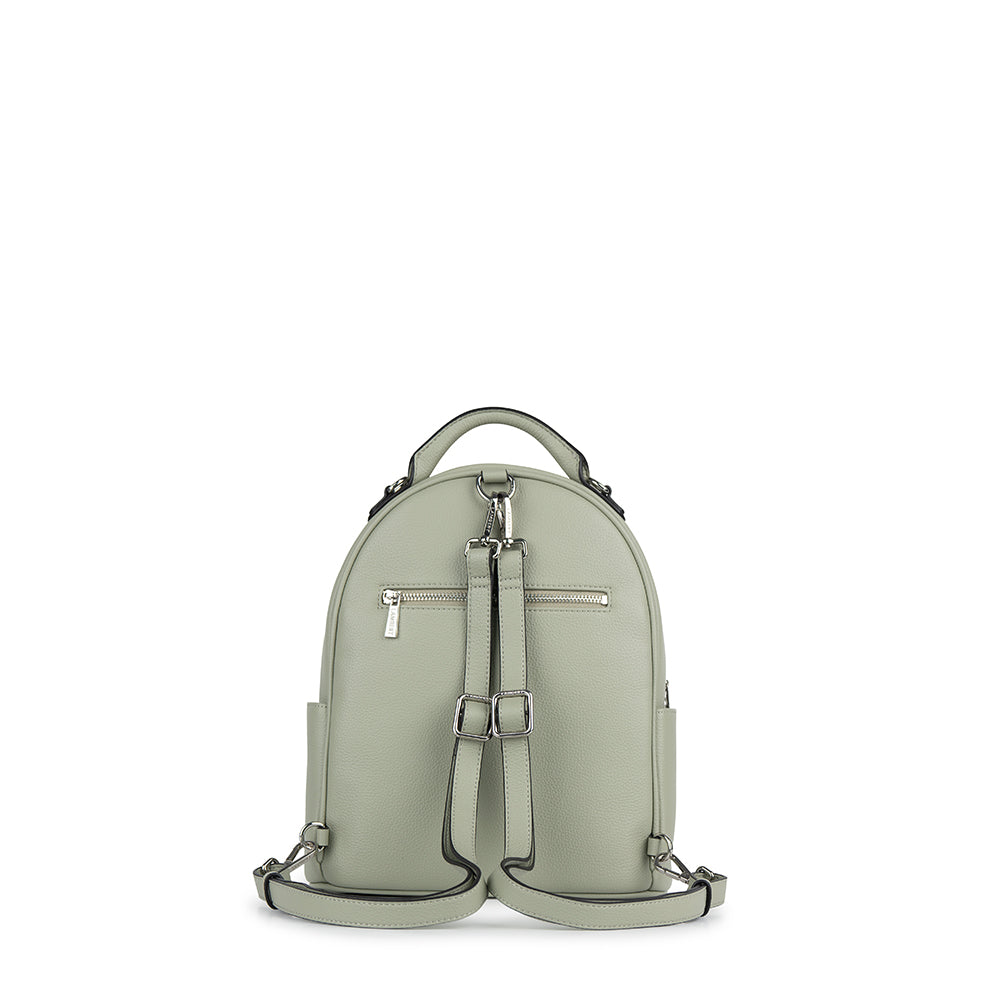 Le Maude - 3-in-1 Vegan Sage Leather Backpack