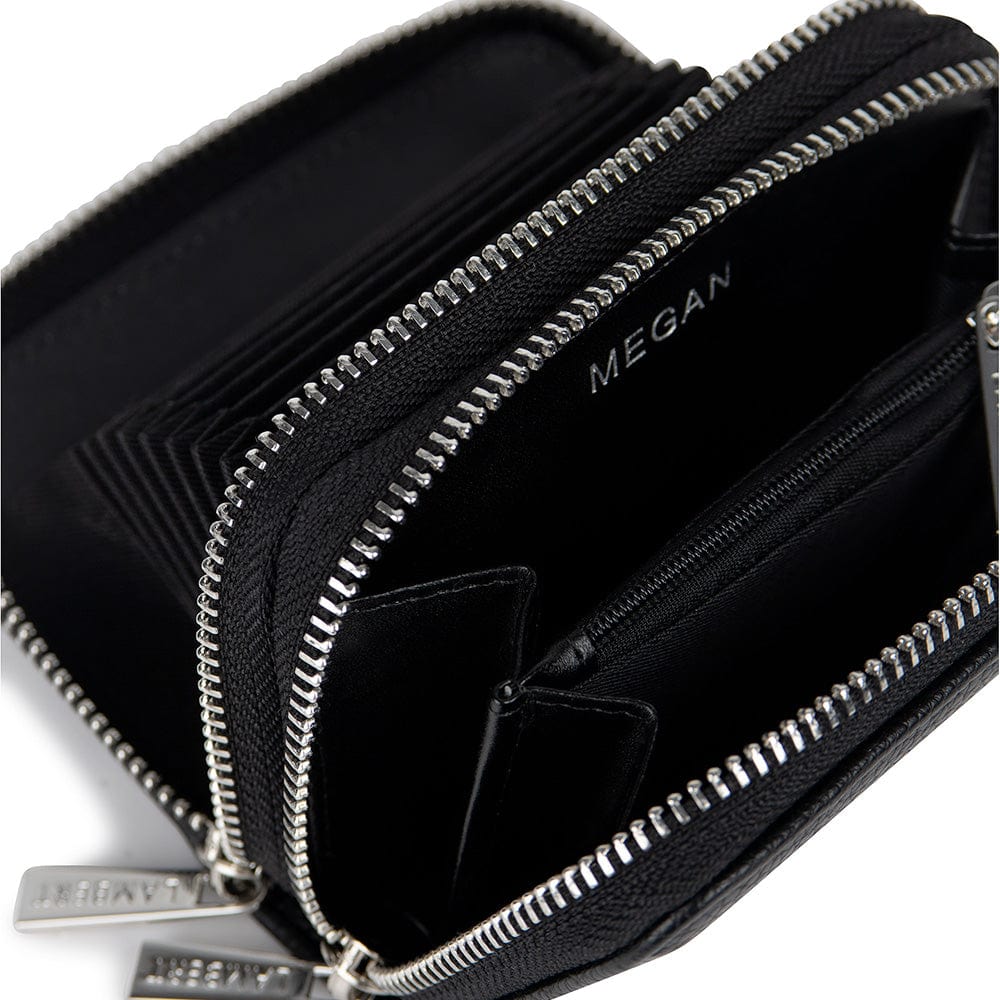 Le Megan - Vegan Black Leather Wallet