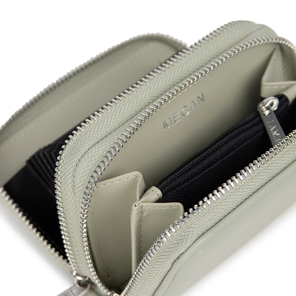 Le Megan - Vegan Sage Leather Wallet