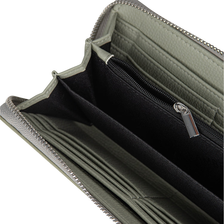 Le Meli - Vegan Sage Leather Wallet