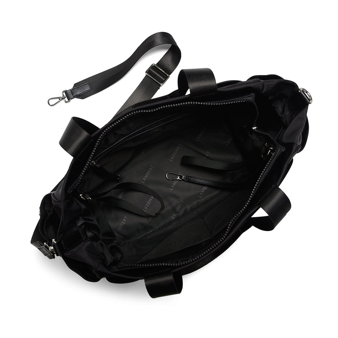 Le Milani – Sac fourre-tout maternité en nylon noir