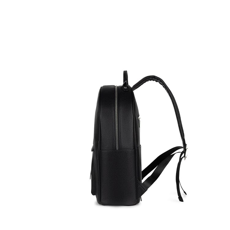 Le Miles - Vegan Black Leather Backpack