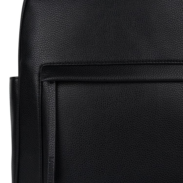 Le Miles - Vegan Black Leather Backpack