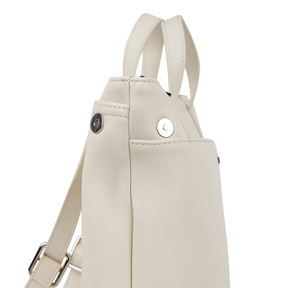Le Millie - Sac à dos en cuir vegan porcelain