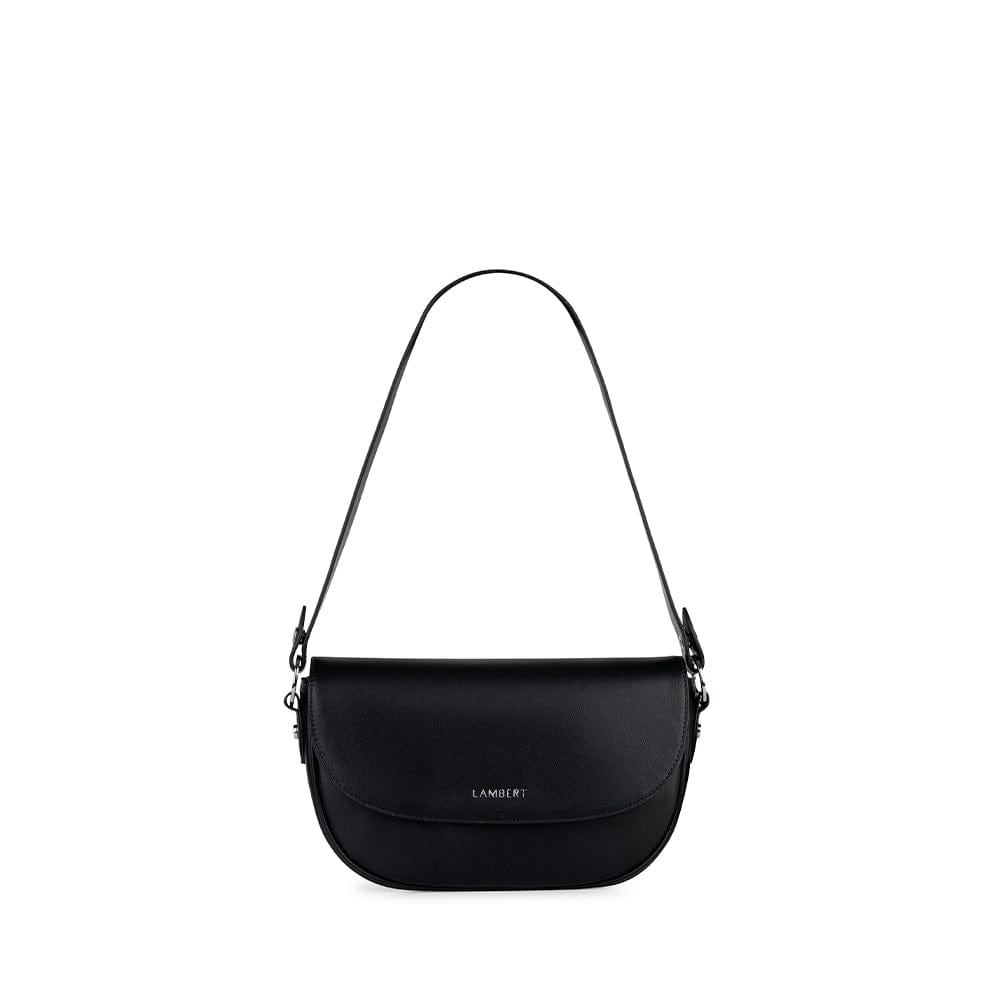 The Nadia - 2-in-1 Vegan Black Leather Handbag