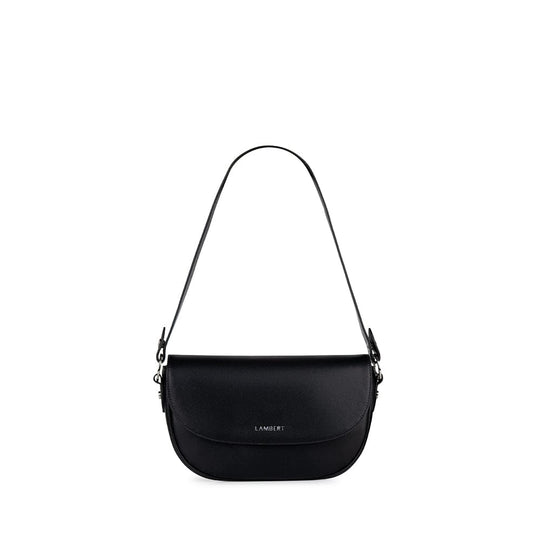 The Nadia - 2-in-1 Black Vegan Leather Handbag
