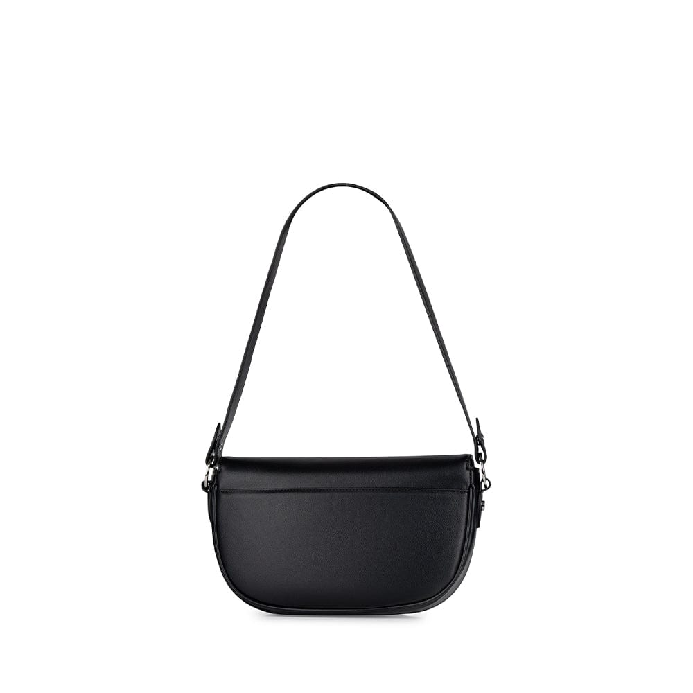 Le Nadia - Sac à main 2-en-1 en cuir vegan noir