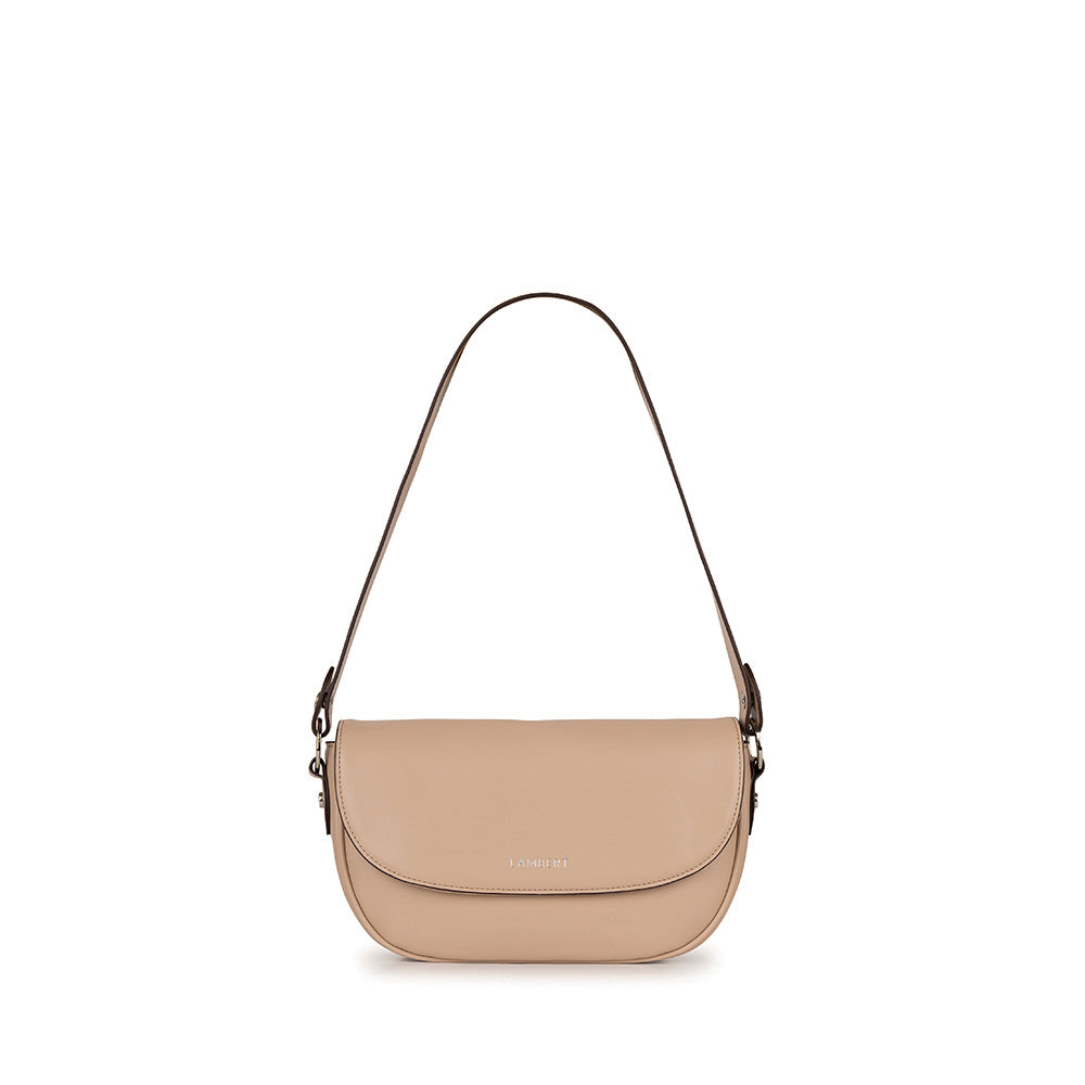 Le Nadia - Sac à main 2-en-1 en cuir vegan nude