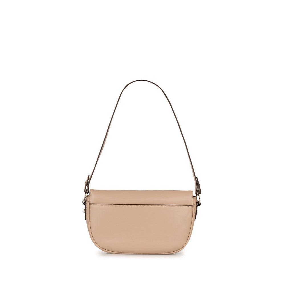 Le Nadia - Sac à main 2-en-1 en cuir vegan nude