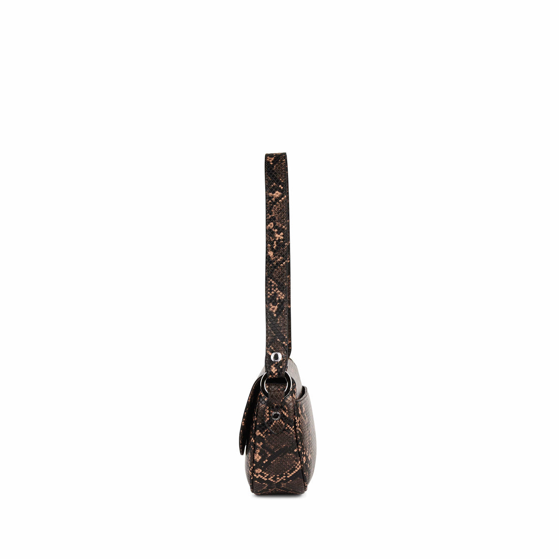 Le Nadia - Sac à main 2-en-1 en cuir vegan sepia