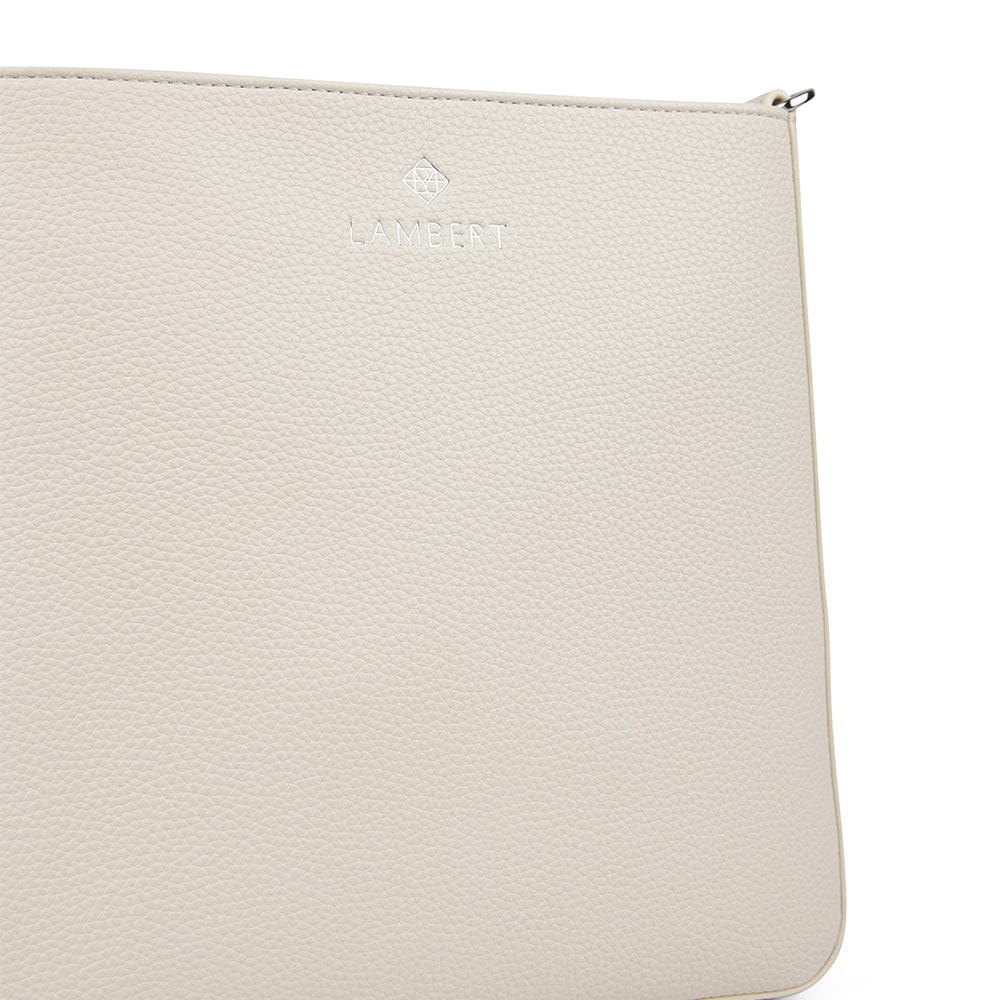 Le Natalia - Sac bandoulière en cuir vegan porcelain