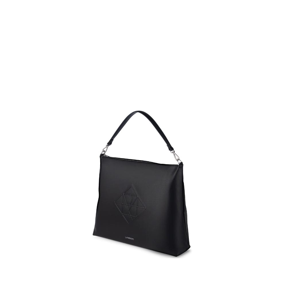 The Nellie - Black Vegan Leather Tote Bag