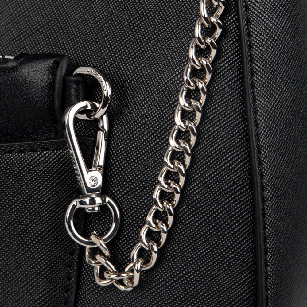 The Nicole - 2-in-1 Black Vegan Leather Handbag