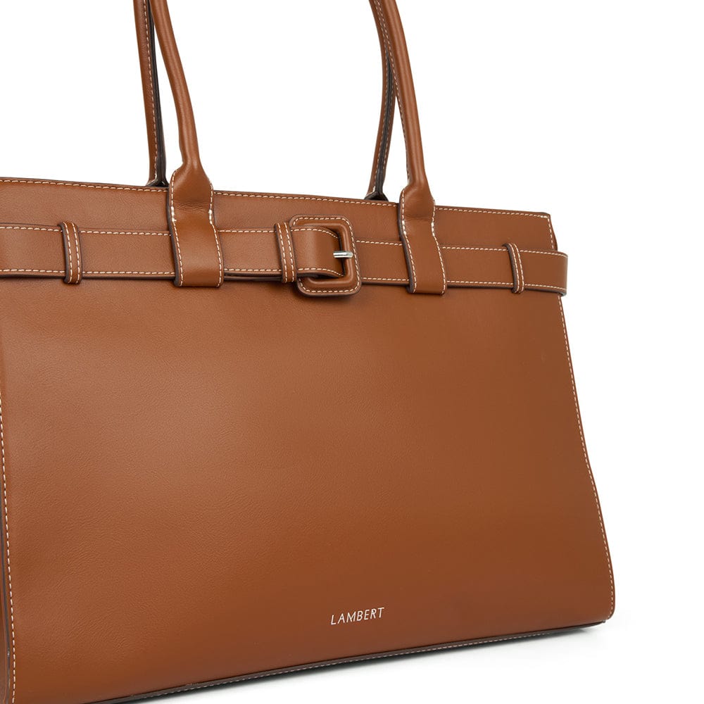 The Odelia – Vegan Leather Tote Bag in Affogato