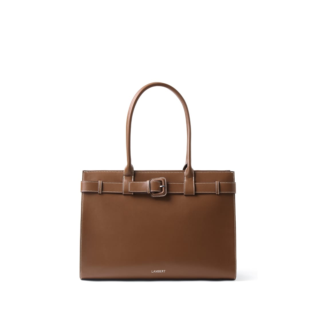 Le Odelia – Sac fourre-tout en cuir vegan hazelnut