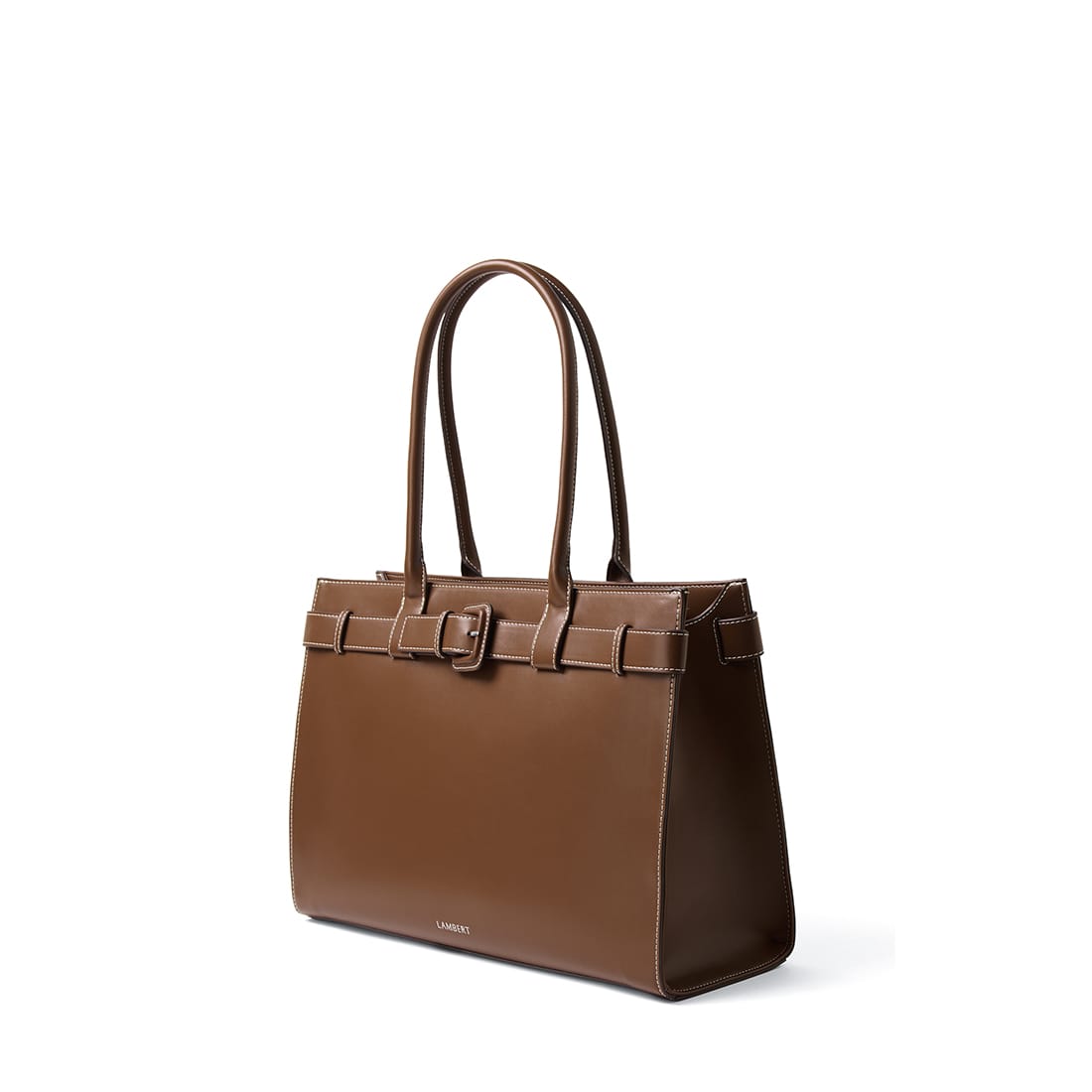 Le Odelia – Sac fourre-tout en cuir vegan hazelnut
