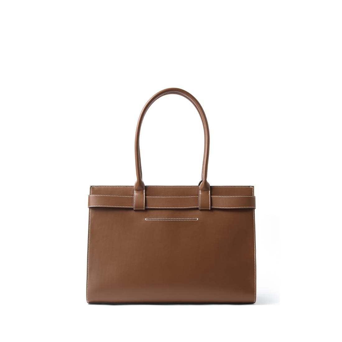 Le Odelia – Sac fourre-tout en cuir vegan hazelnut