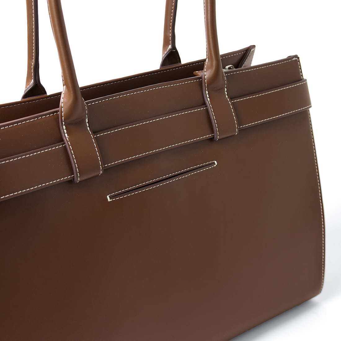 Le Odelia – Sac fourre-tout en cuir vegan hazelnut