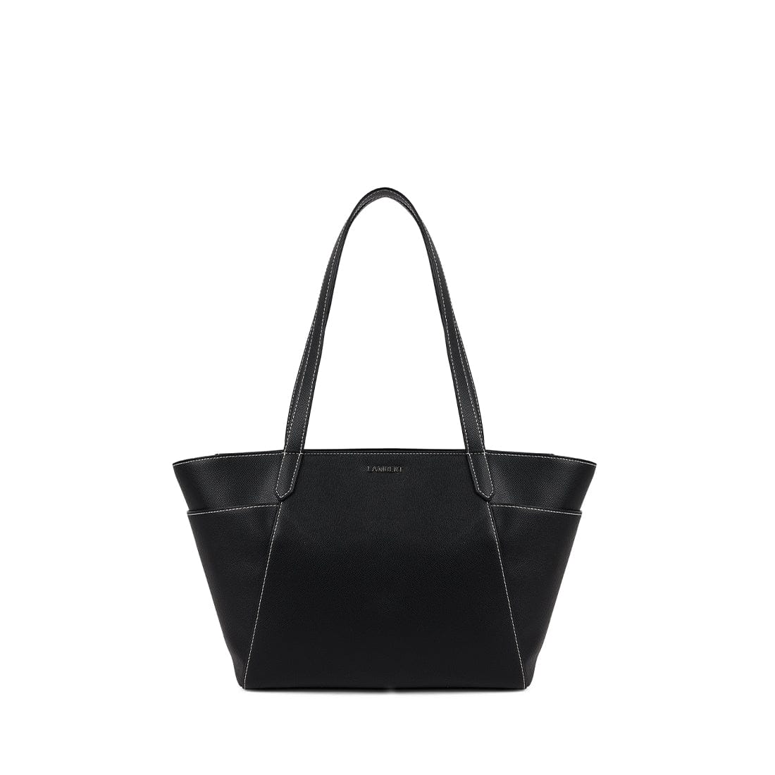 Le Opale - Moyen sac fourre-tout en cuir vegan noir