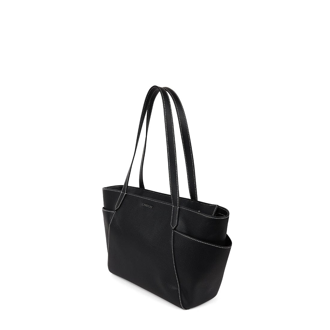 Le Opale - Moyen sac fourre-tout en cuir vegan noir