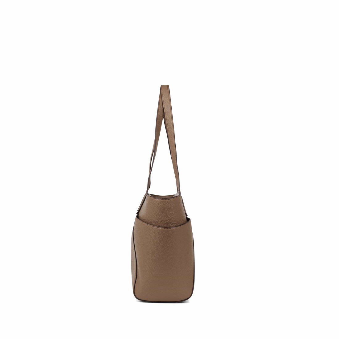 Le Opale - Moyen sac fourre-tout en cuir vegan taupe