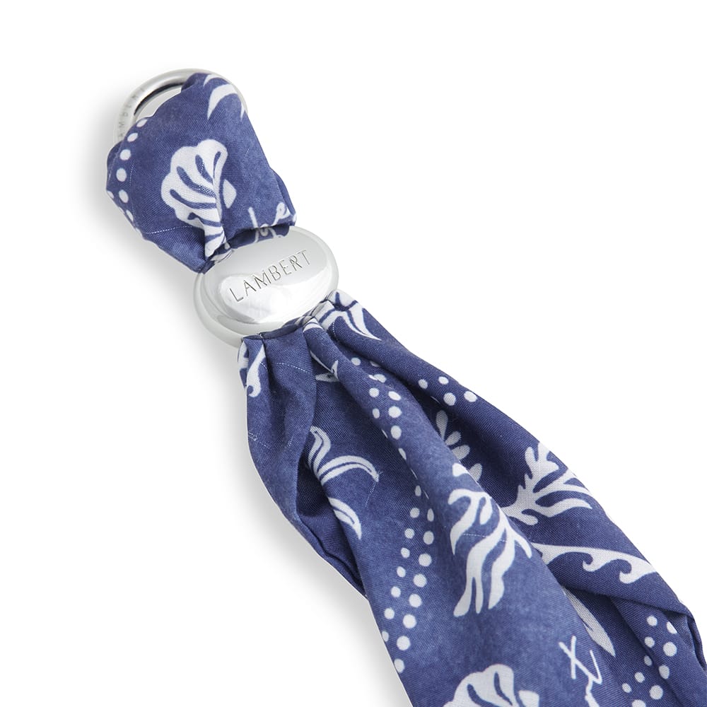 Le Paola – Porte-clés foulard marine