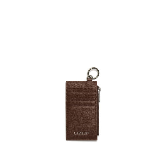 Le Phoebe - Porte-cartes  en cuir vegan chocolate