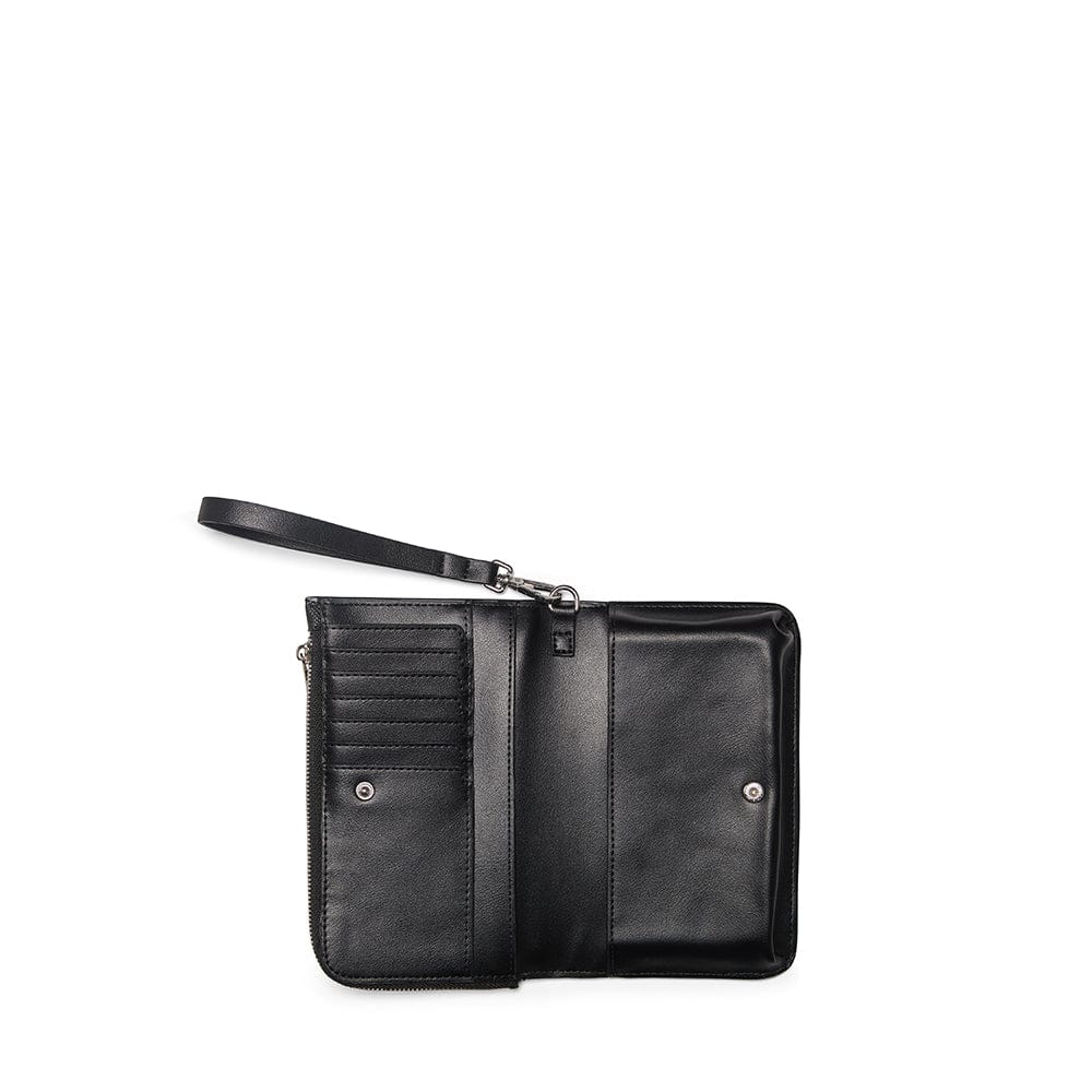 Le Quinn - Portefeuille en cuir vegan noir