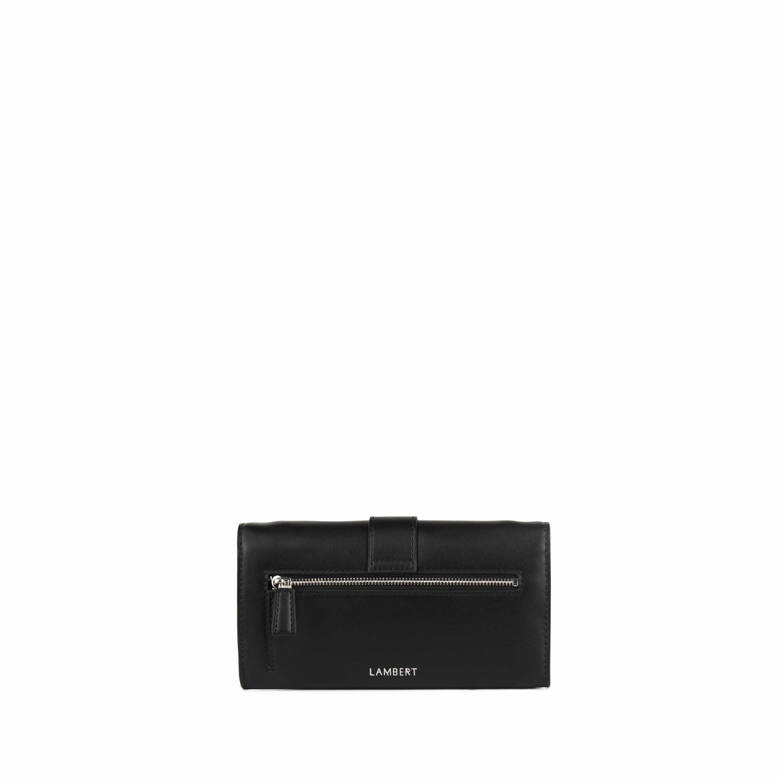 Le Renee – Portefeuille à bandoulière 2-en-1 en cuir vegan noir