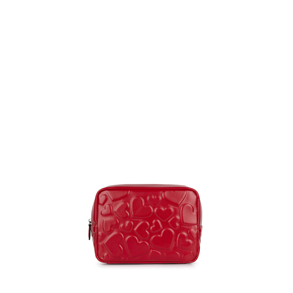 Le Rosa - Trousse en cuir vegan ruby