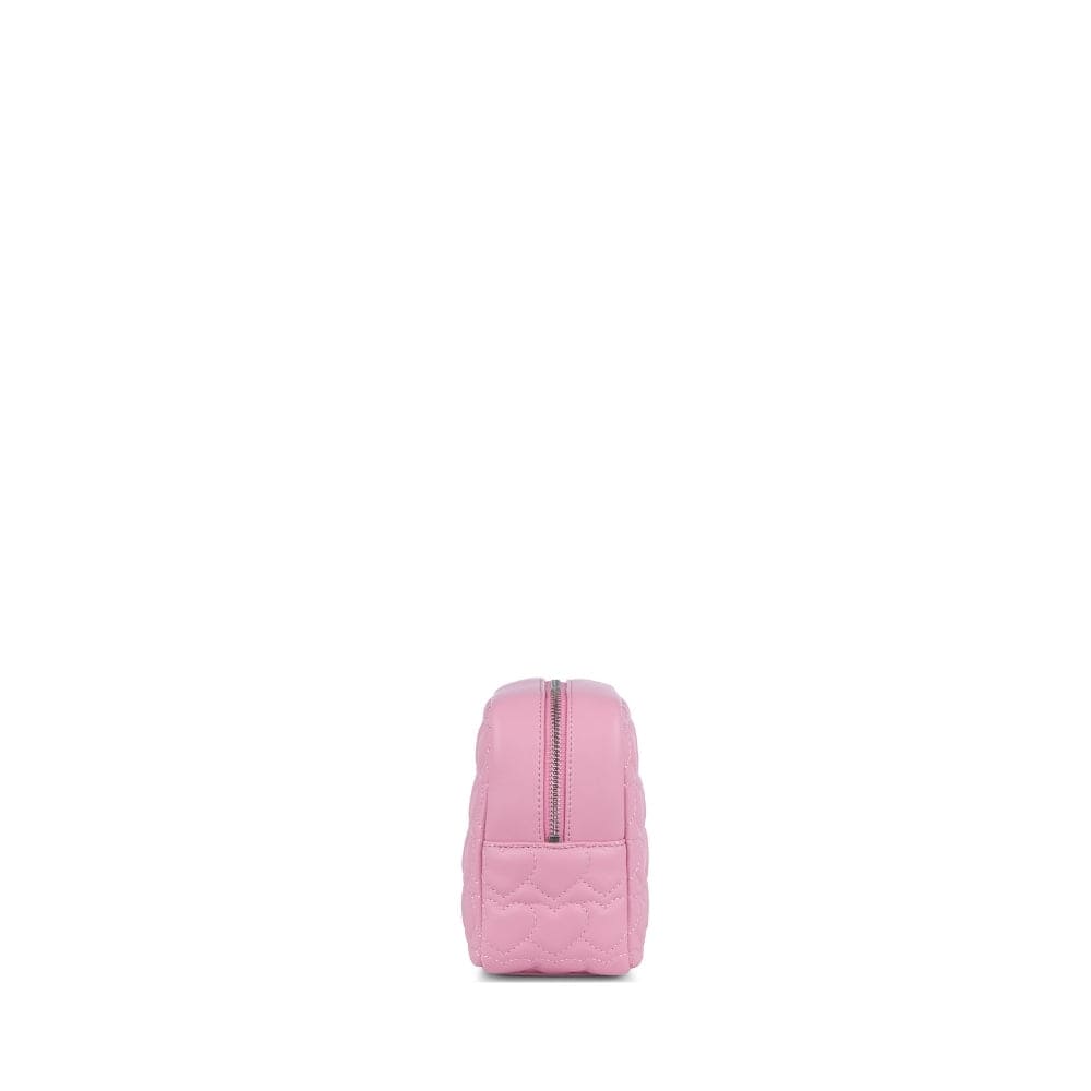 La Rosie - Trousse de toilette matelassé en cuir vegan whisper pink