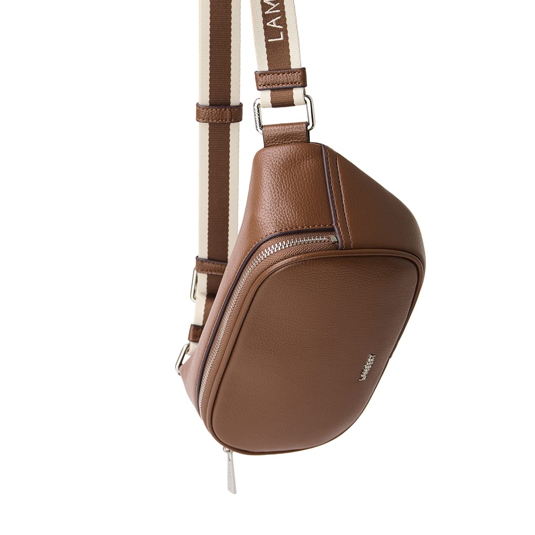 Le Sammy – Sac banane en cuir vegan hazelnut