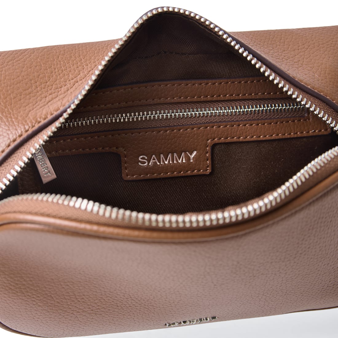 Le Sammy – Sac banane en cuir vegan hazelnut