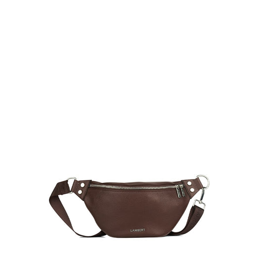 The Sarah – Vegan Leather Belt Bag in Chocolate