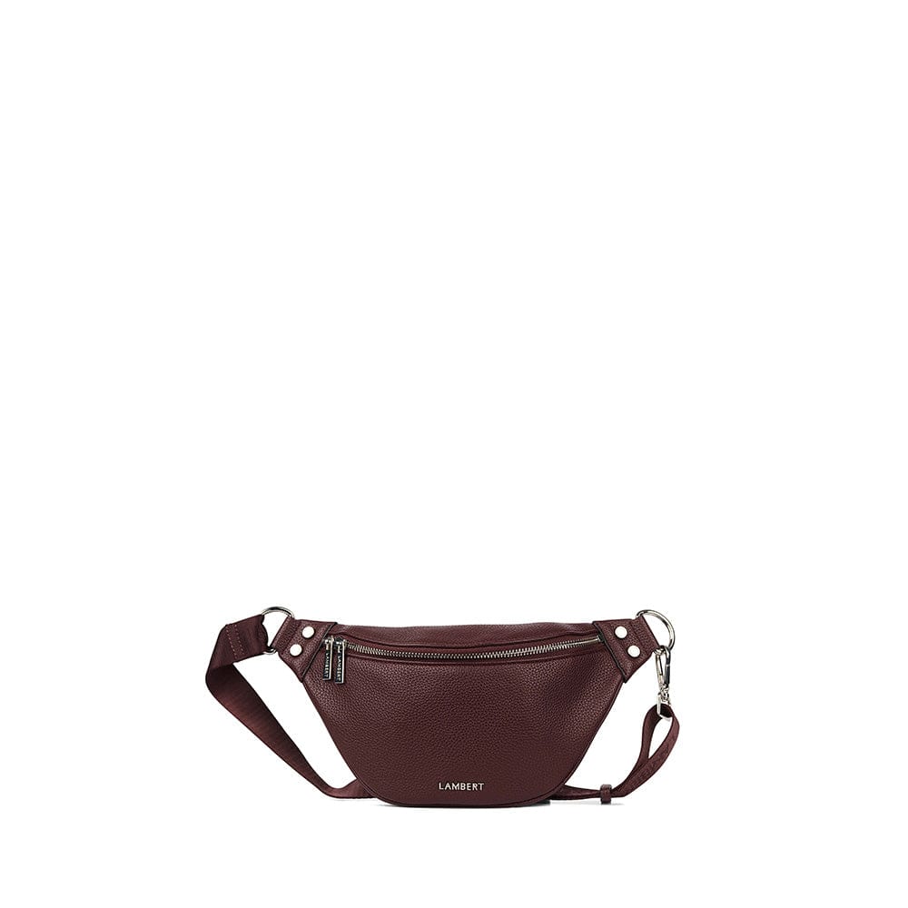 The Sarah – Vegan Leather Belt Bag in Mahogany