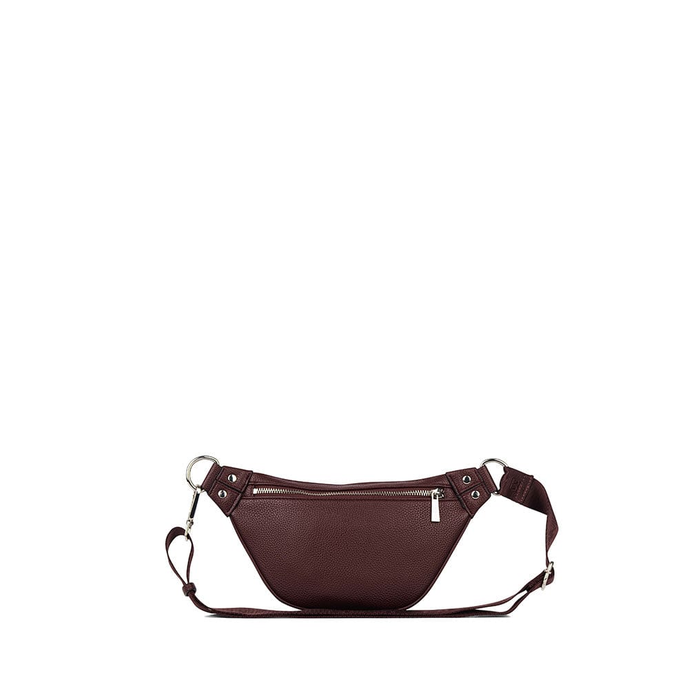 The Sarah – Vegan Leather Belt Bag in Mahogany