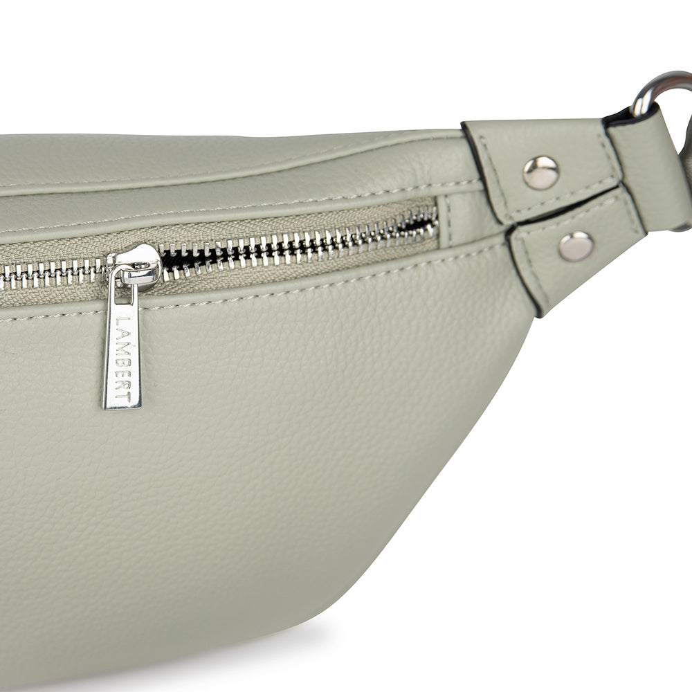 Le Sarah - Vegan Sage Leather Belt Bag