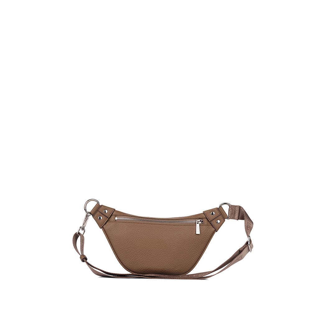 The Sarah – Vegan Leather Belt Bag in Taupe