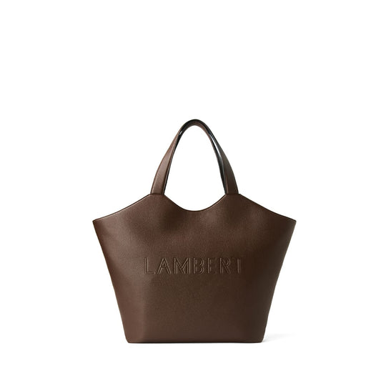 Le Sheila – Sac fourre-tout en cuir vegan chocolat