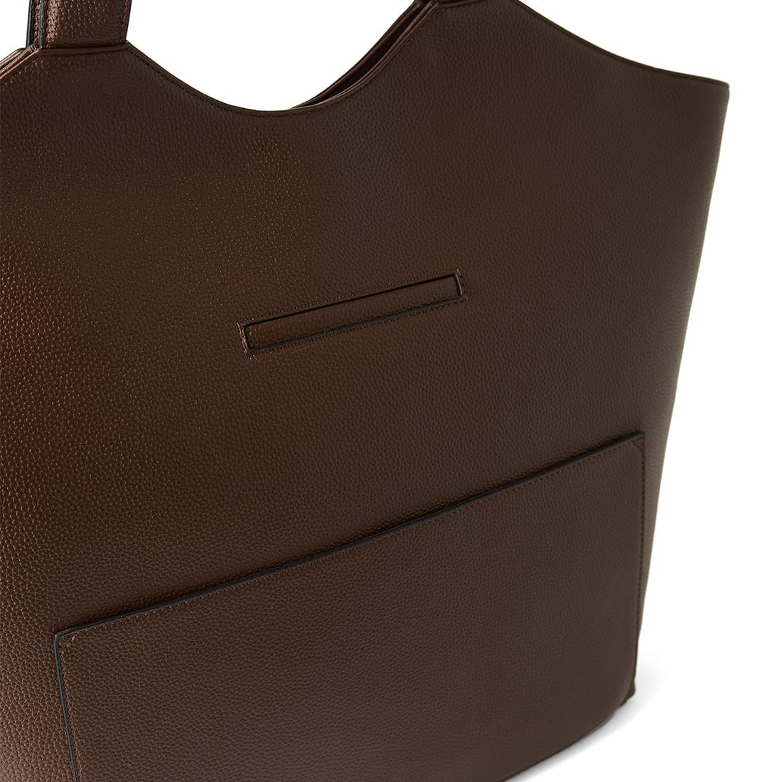 Le Sheila – Sac fourre-tout en cuir vegan chocolat