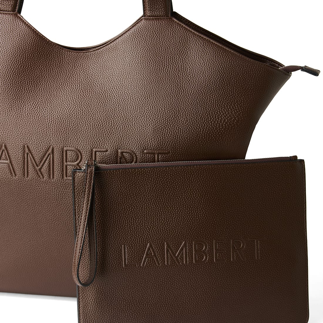 Le Sheila – Sac fourre-tout en cuir vegan chocolat