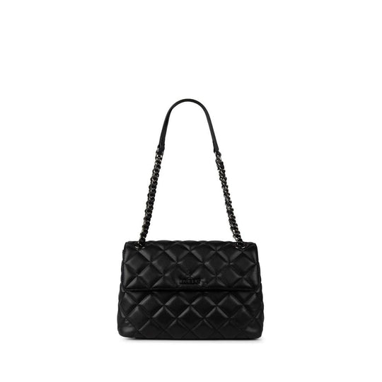 The Sofia - 2-in-1 Black Vegan Leather Quilted Crossbody