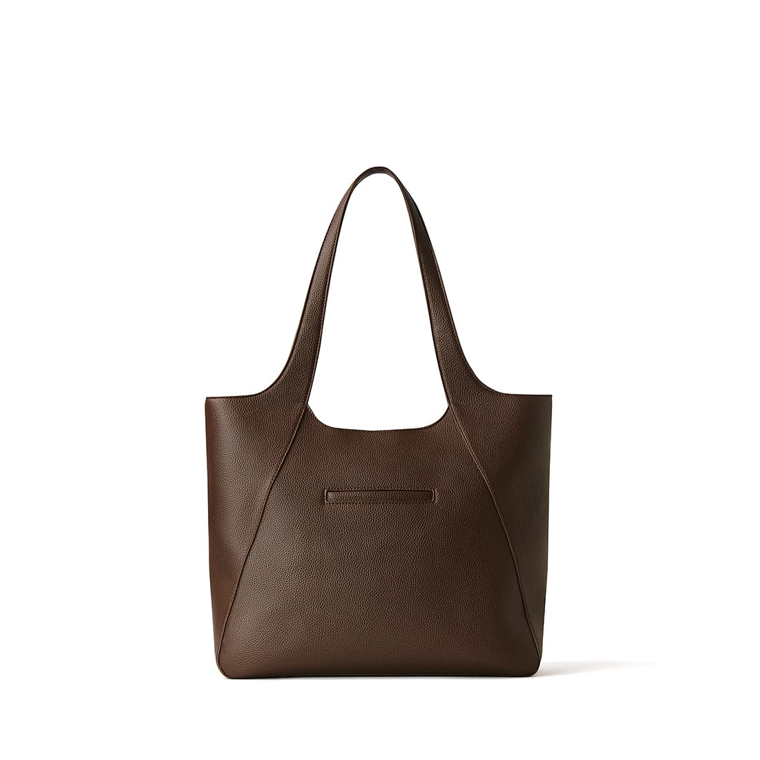 Le Stacey – Sac fourre-tout en cuir vegan chocolat