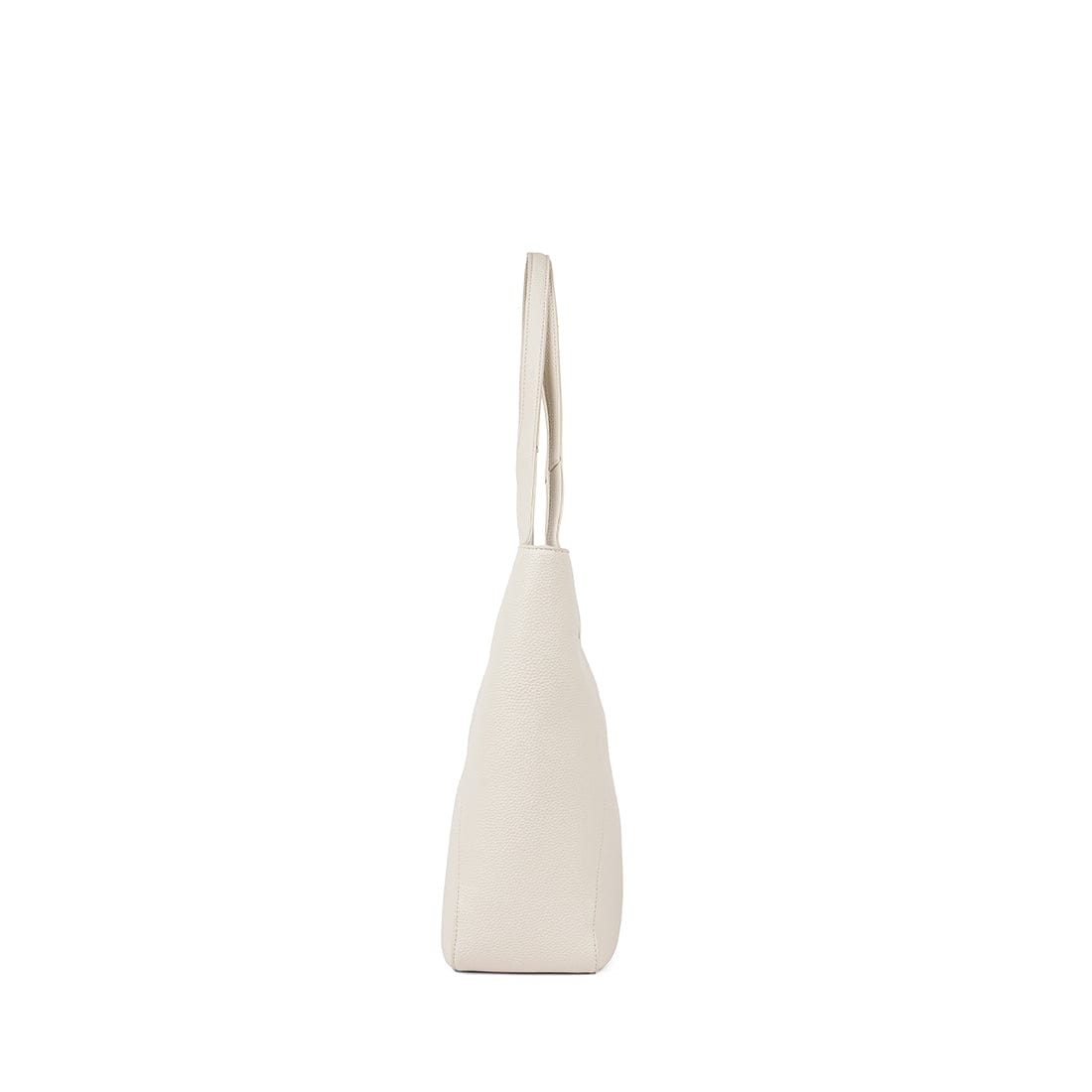 Le Stacey – Sac fourre-tout en cuir vegan porcelain