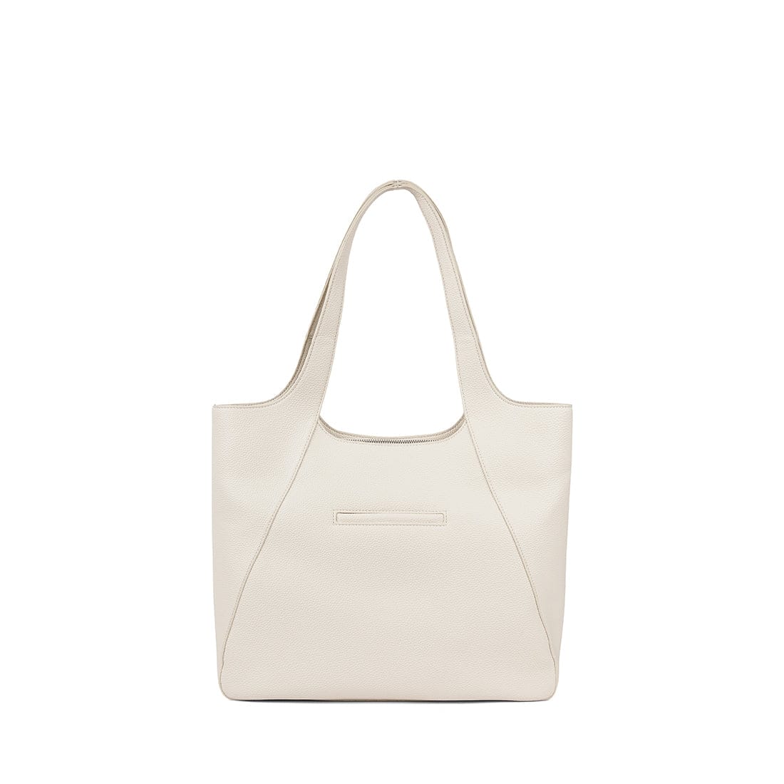 Le Stacey – Sac fourre-tout en cuir vegan porcelain