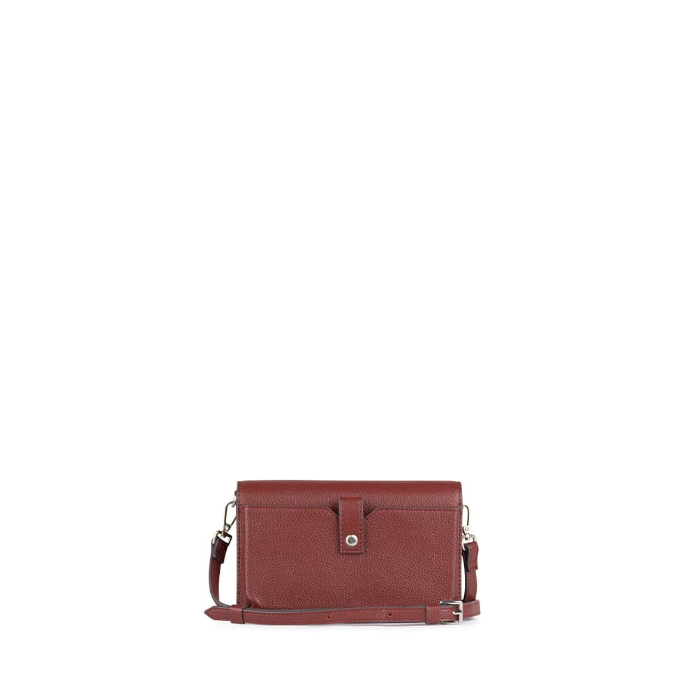 The Tina - Rosewood Small Vegan Leather Handbag