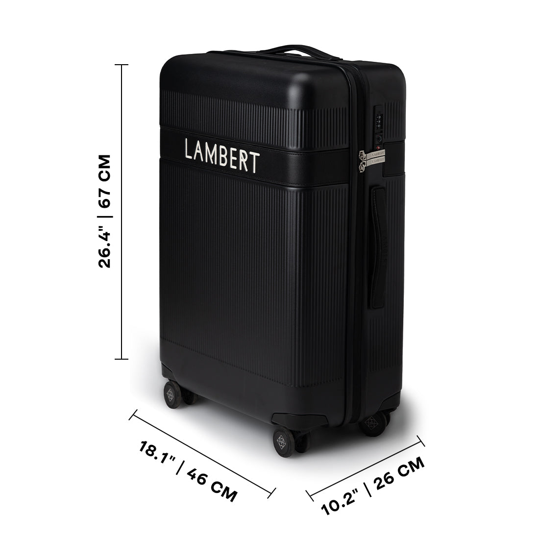 La Tokyo - Valise d’enregistrement moyenne noire
