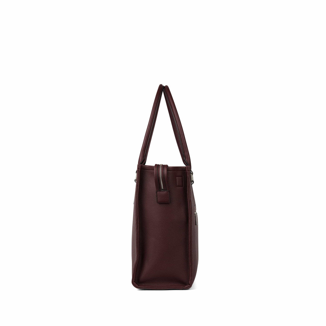 The Valentina – 2-in-1 Vegan Leather Tote in Mahogany