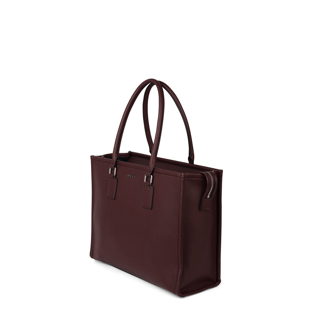 The Valentina – 2-in-1 Vegan Leather Tote in Mahogany