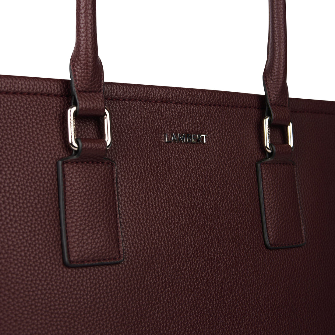 The Valentina – 2-in-1 Vegan Leather Tote in Mahogany